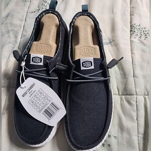 Hey Dude Women's Charcoal Slip-On Loafers